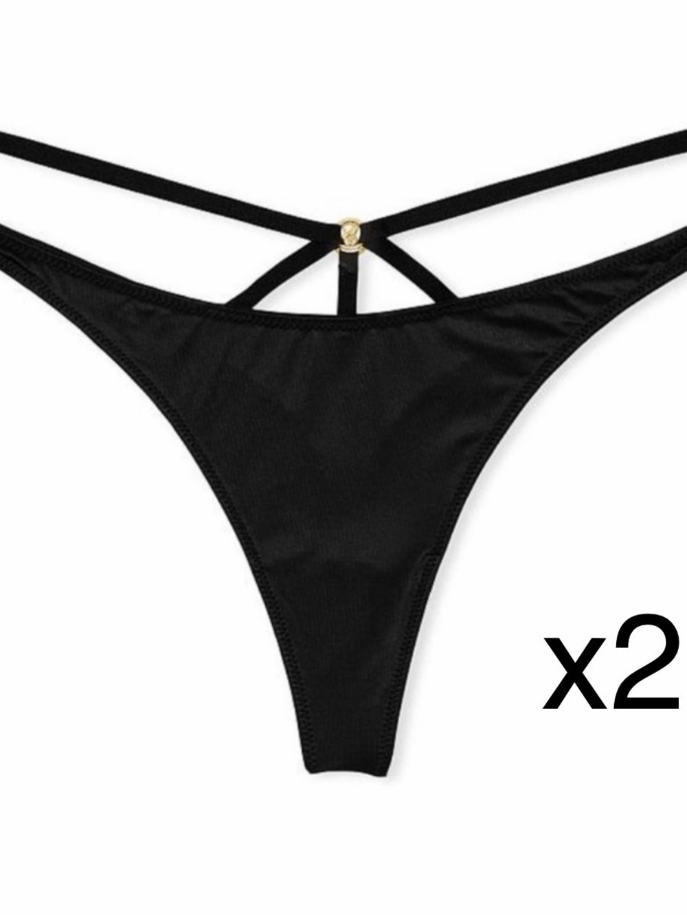 Bundle of 2 NWT Victoria's Secret VERY SEXY So Obsessed Strappy Thong Panty